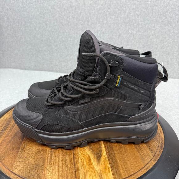 Vans MTE Crestline Waterproof Boots Triple Black Athletic Hiking Men’s Size 9 - Picture 3 of 7